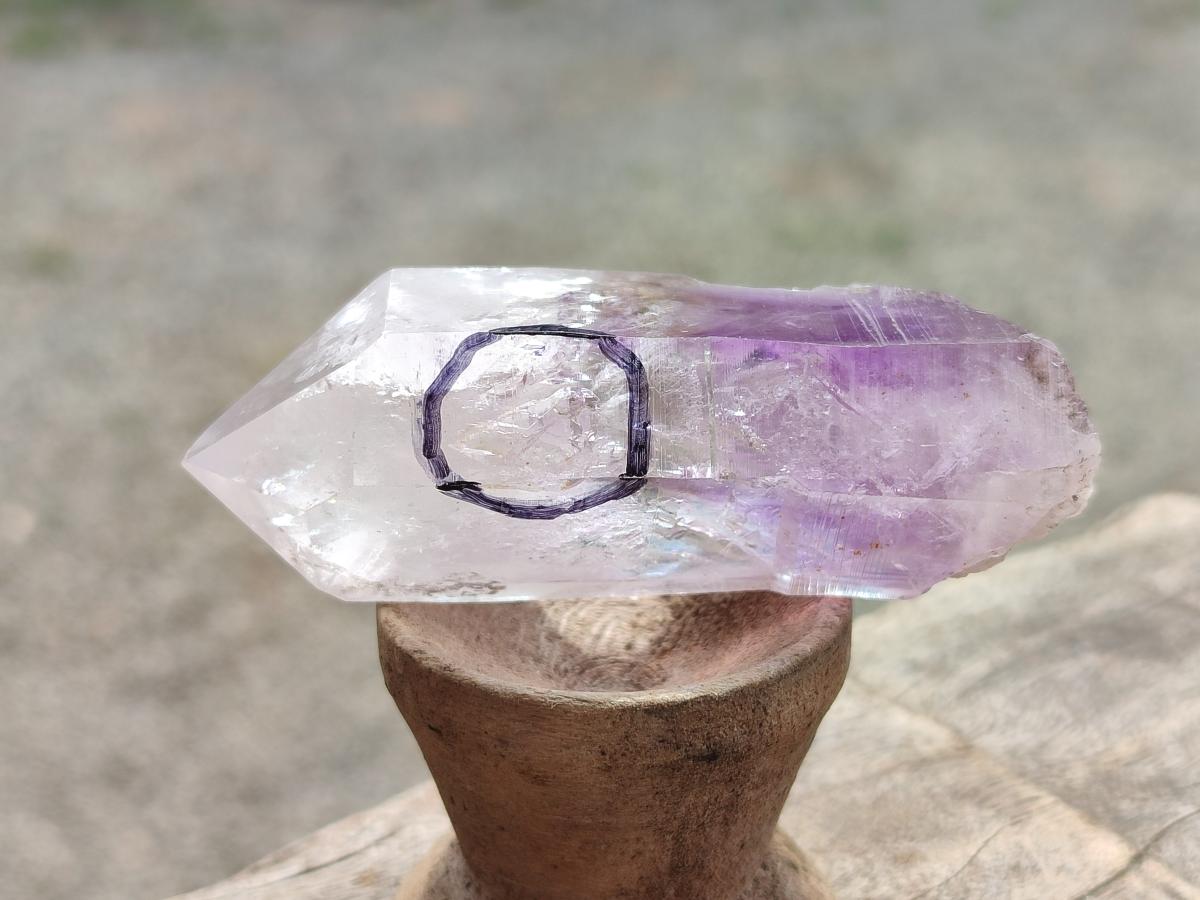 Natural Enhydro Brandberg Amethyst Crystal x 1 From Brandberg, Namibia