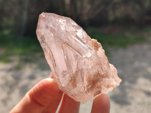Natural Brandberg Etched Window Quartz Crystal with Smokey Faces x 1 From Brandberg, Namibia