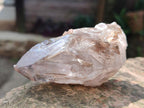 Natural Brandberg Etched Window Quartz Crystal with Smokey Faces x 1 From Brandberg, Namibia