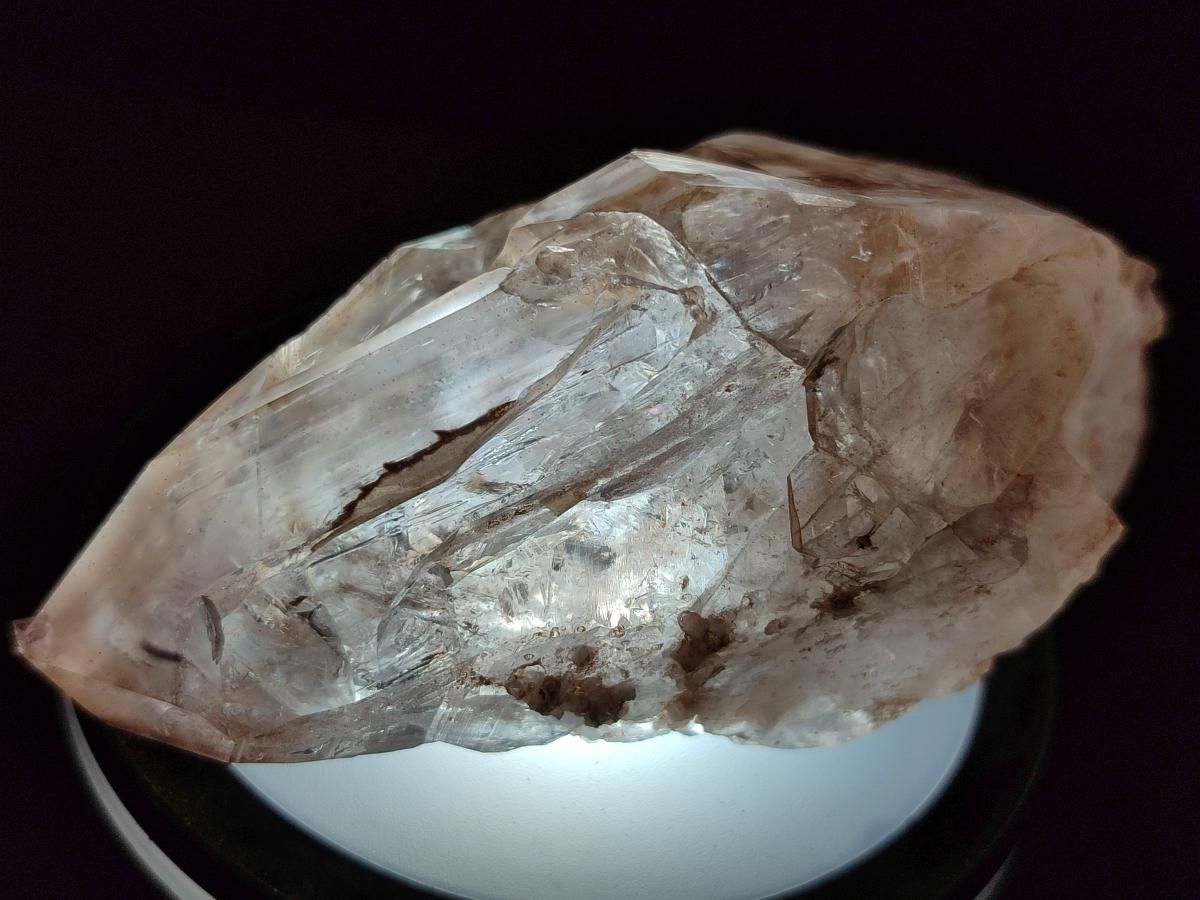 Natural Brandberg Etched Window Quartz Crystal with Smokey Faces x 1 From Brandberg, Namibia