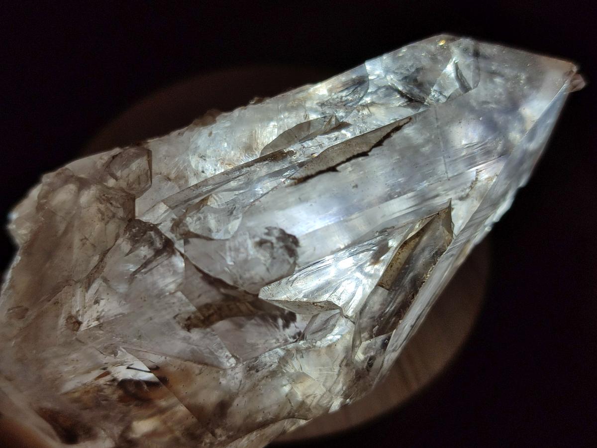 Natural Brandberg Etched Window Quartz Crystal with Smokey Faces x 1 From Brandberg, Namibia