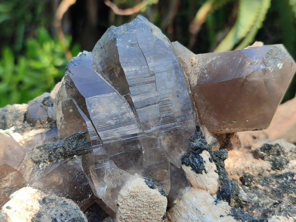 Natural Large Erongo Mountain Cluster of Smokey Quartz with Double Terminated Crystals x 1 From Erongo, Namibia