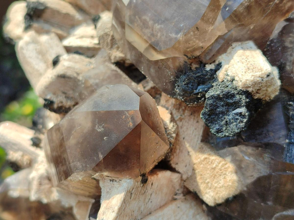 Natural Large Erongo Mountain Cluster of Smokey Quartz with Double Terminated Crystals x 1 From Erongo, Namibia