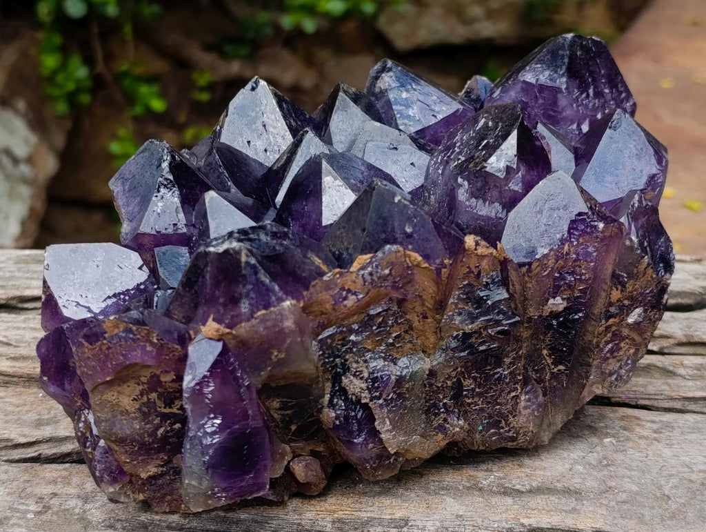 Natural Large Deep Purple Zambian Amethyst Decor Crystal Cluster x 1 From Kalomo, Zambia