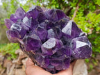 Natural Large Deep Purple Zambian Amethyst Decor Crystal Cluster x 1 From Kalomo, Zambia