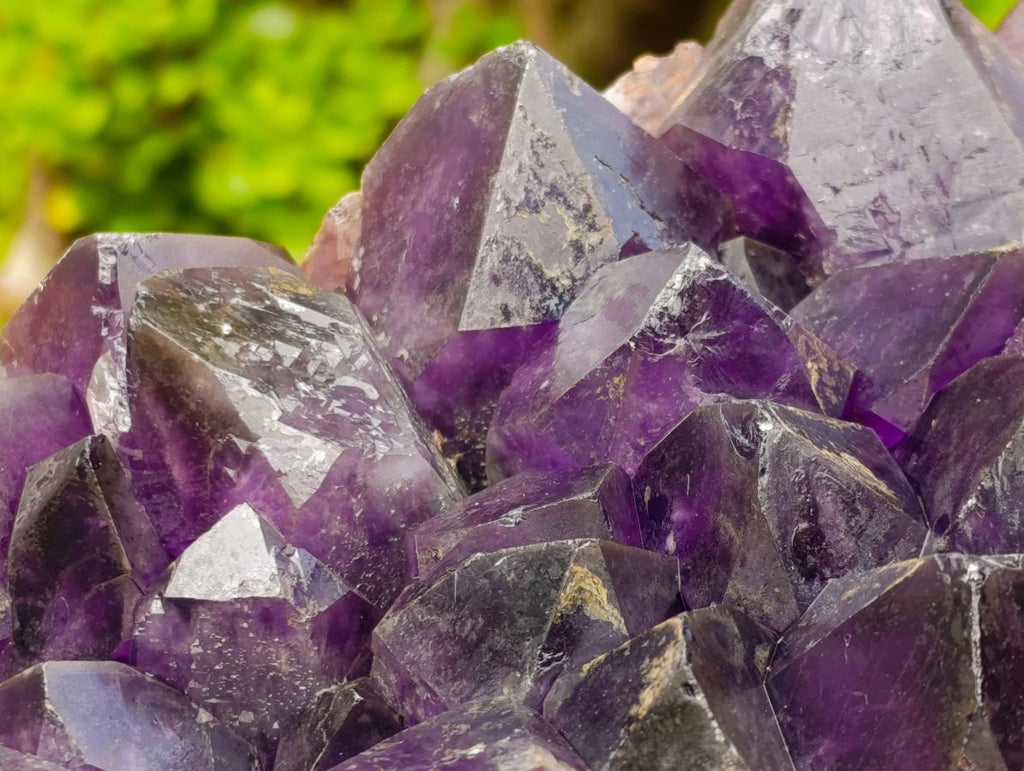 Natural Large Deep Purple Zambian Amethyst Decor Crystal Cluster x 1 From Kalomo, Zambia