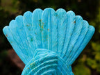 Hand Made Stunning Chrysocolla and 9ct Gold Eagle Sculpture on a Basalt Base x 1 From USA