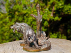 Hand Made Silver Bronze and Copper Lion Sculpture x 1 From South Africa