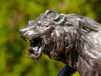 Hand Made Silver Bronze and Copper Lion Sculpture x 1 From South Africa