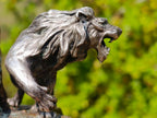 Hand Made Silver Bronze and Copper Lion Sculpture x 1 From South Africa