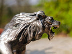 Hand Made Silver Bronze and Copper Lion Sculpture x 1 From South Africa