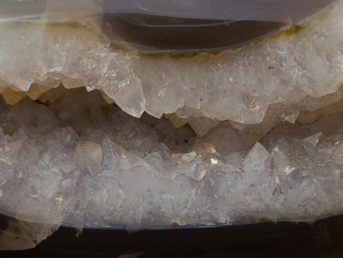 Polished and Natural Maintirano Agate Geode Arch x 1 From Maintirano, Madagascar