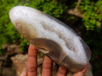Polished and Natural Maintirano Agate Geode Arch x 1 From Maintirano, Madagascar