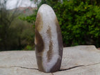 Polished and Natural Maintirano Agate Geode Arch x 1 From Maintirano, Madagascar
