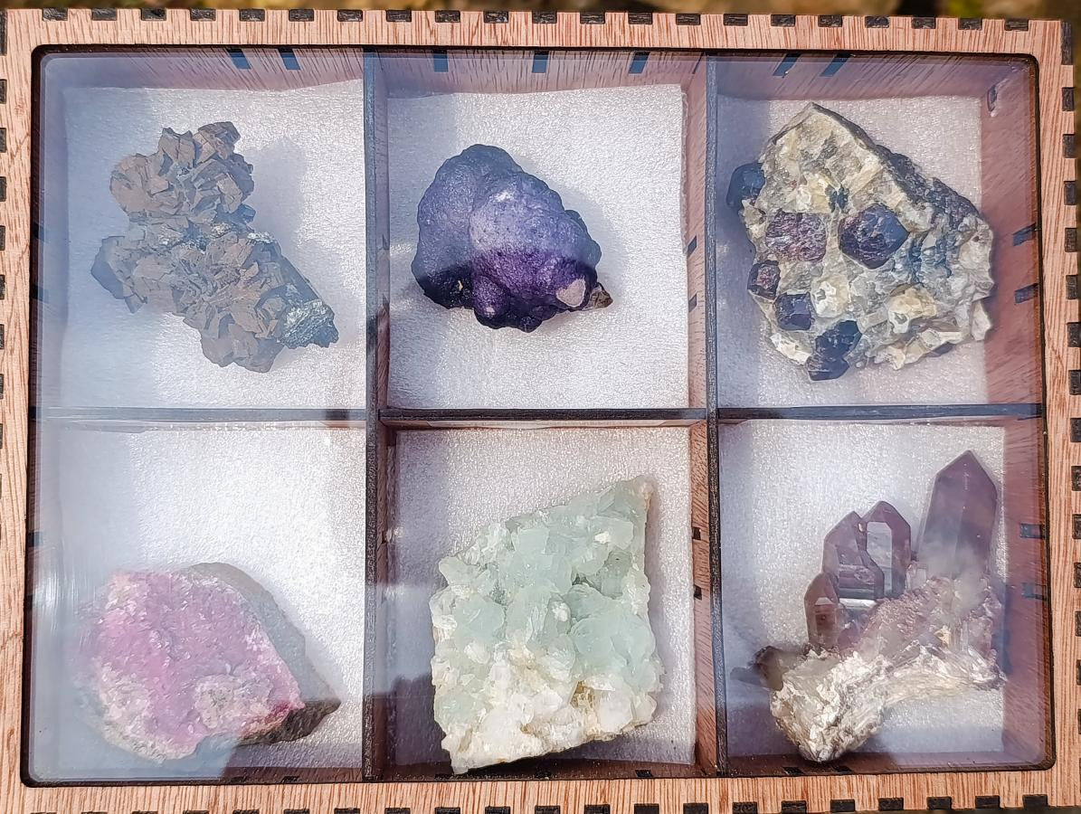 Natural Mix Set of 6 Unusual and Beautiful African Mineral Specimens x 1 From Southern Africa