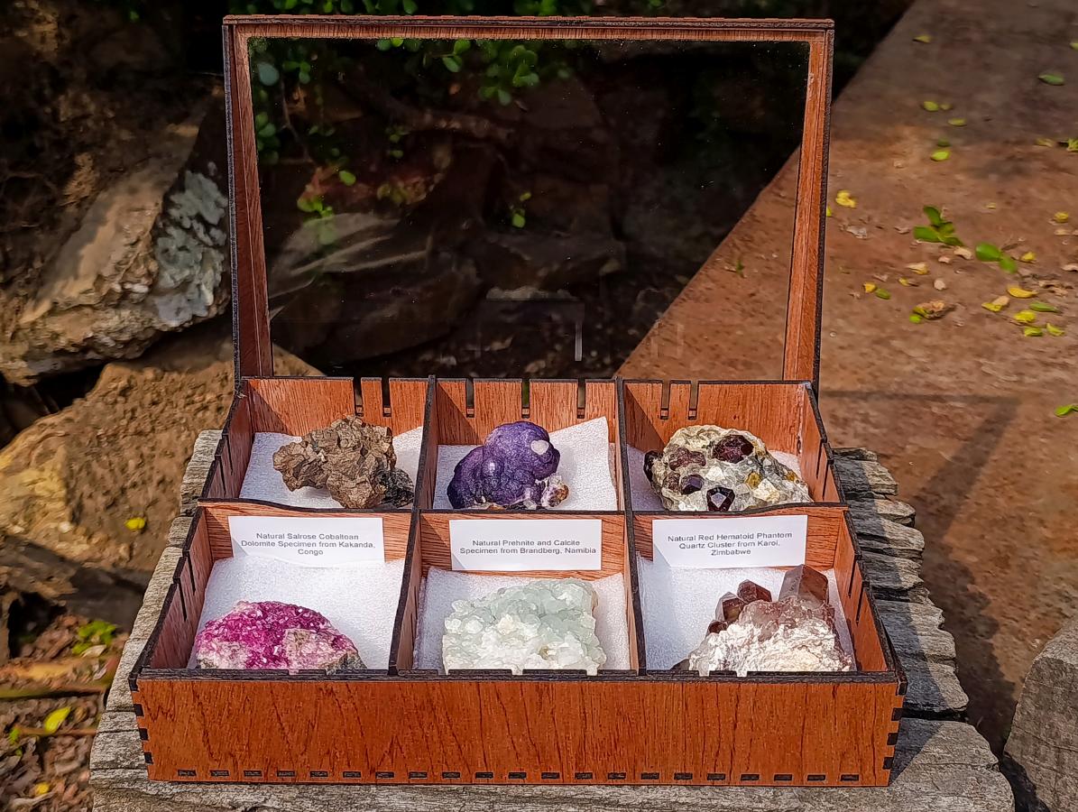 Natural Mix Set of 6 Unusual and Beautiful African Mineral Specimens x 1 From Southern Africa