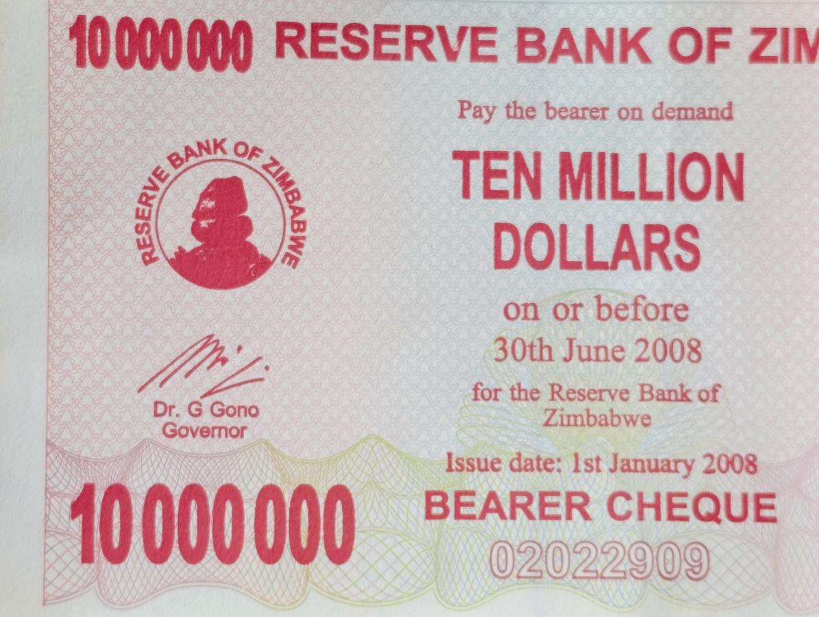 Mint Uncirculated $10 000 000 Dollar Notes - Sold Per Piece - From Zimbabwe