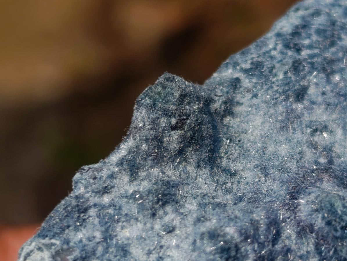 Natural Foitite Feldspar and Fluorite in a Fibrous Finger Formation x 1 From Erongo Mountain, Namibia