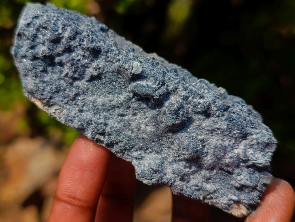 Natural Foitite Feldspar and Fluorite in a Fibrous Finger Formation x 1 From Erongo Mountain, Namibia