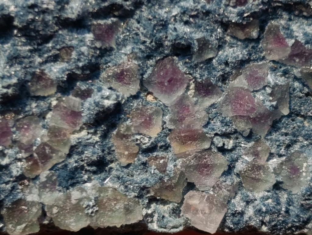 Natural Foitite Feldspar and Fluorite in a Fibrous Finger Formation x 1 From Erongo Mountain, Namibia
