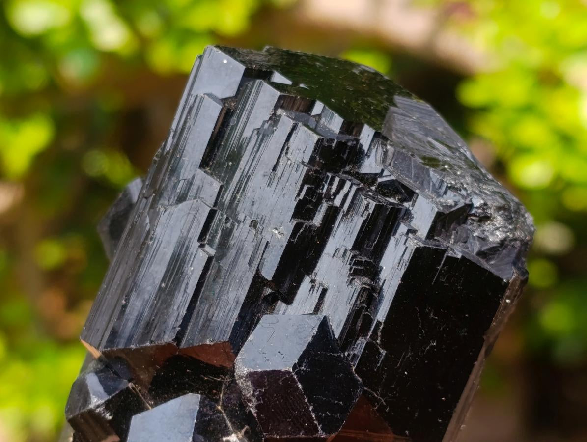 Natural Super Shiny Schorl Black Tourmaline Crystal Cluster x 1 From Erongo, Namibia