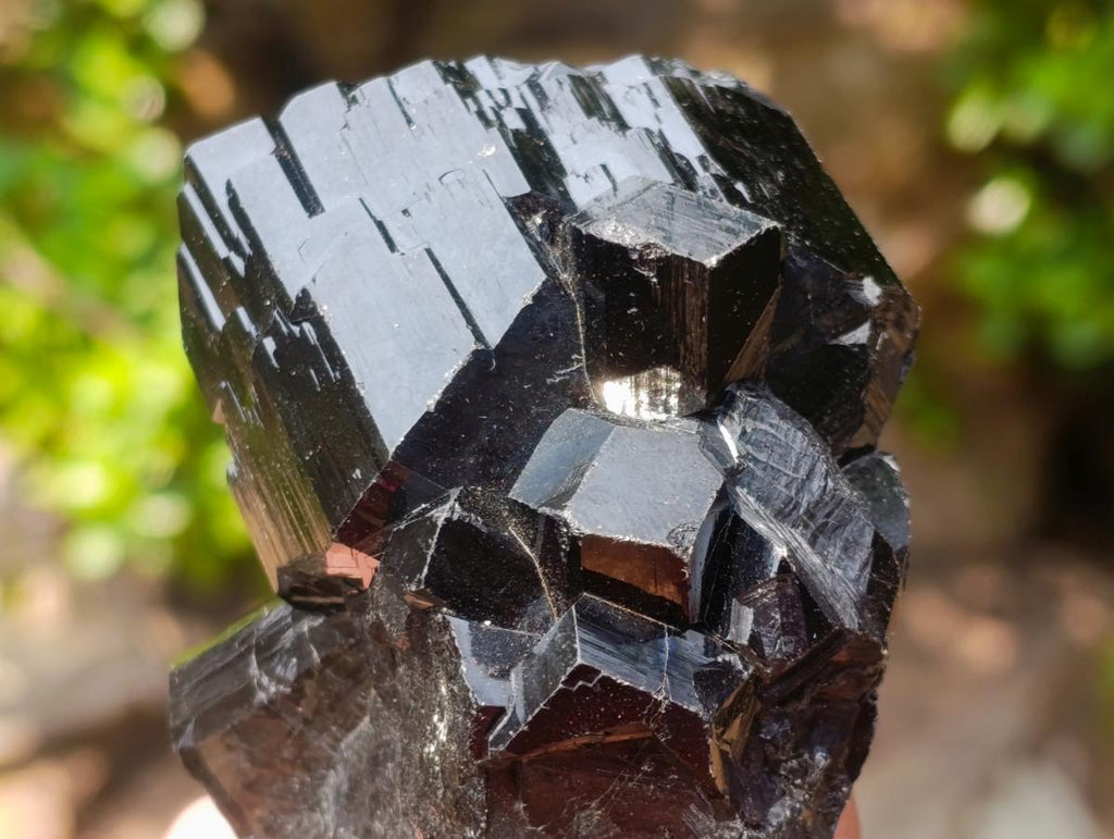 Natural Super Shiny Schorl Black Tourmaline Crystal Cluster x 1 From Erongo, Namibia