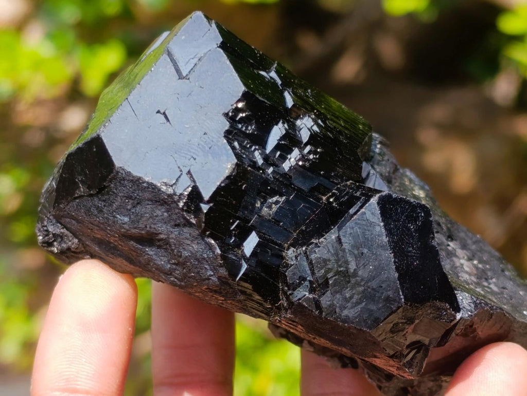 Natural Super Shiny Schorl Black Tourmaline Crystal Cluster x 1 From Erongo, Namibia