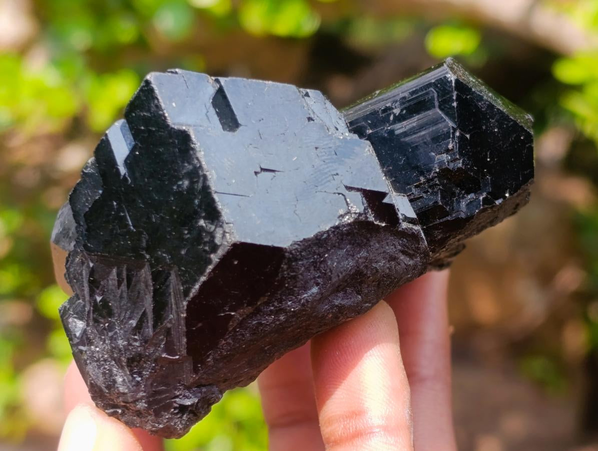 Natural Super Shiny Schorl Black Tourmaline Crystal Cluster x 1 From Erongo, Namibia