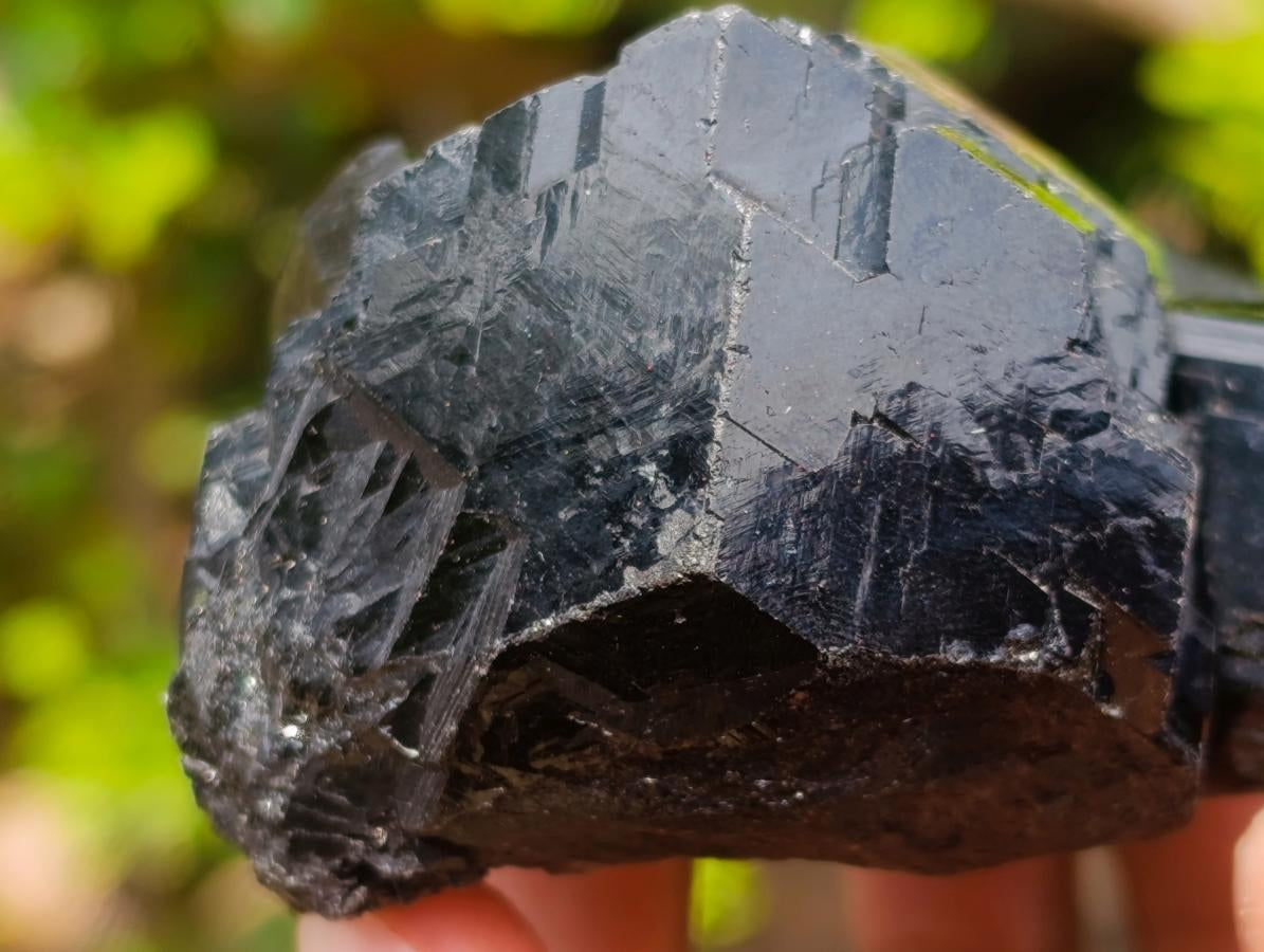 Natural Super Shiny Schorl Black Tourmaline Crystal Cluster x 1 From Erongo, Namibia