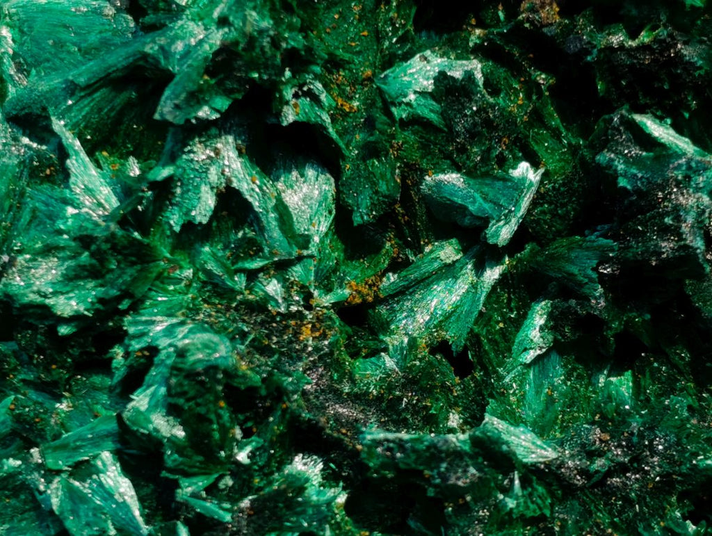 Natural Superb Silky Malachite Chatoyant Crystal Flower Specimen x 1 From Kasompe, Congo