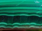 Polished Perfect Ring-Eye Patterned Malachite Gemstone Plate Specimen x 1 From Kolwezi, Congo
