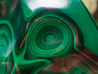 Polished Perfect Ring-Eye Patterned Malachite Gemstone Plate Specimen x 1 From Kolwezi, Congo