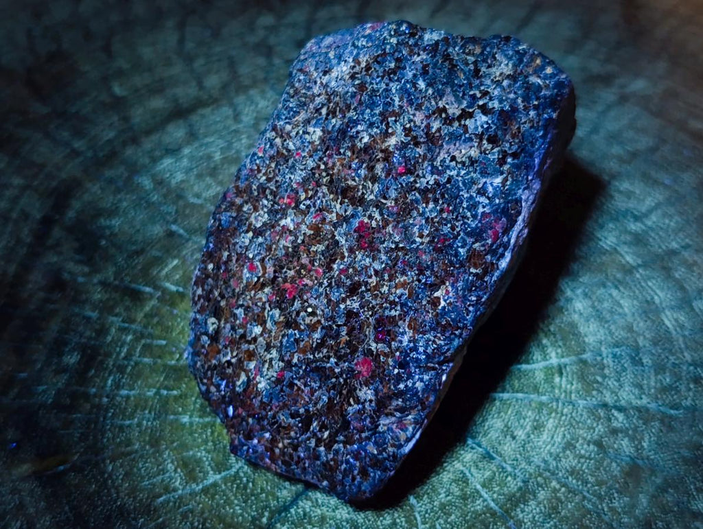 Natural Rare Hot Pink Ruby Crystals in a Zoisite and Biotite Mica Schist x 1 From Mozambique