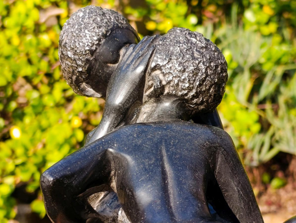Hand Made Erotic Zimbabwean Wonderstone Copulating Couple Carving x 1 From Zimbabwe