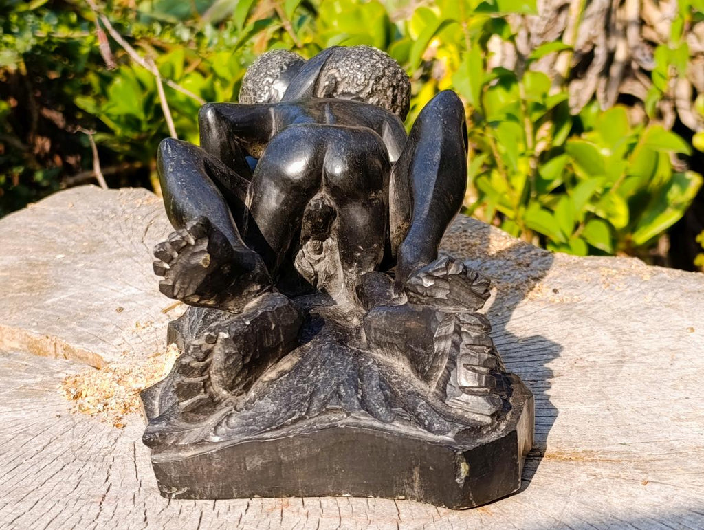 Hand Made Erotic Zimbabwean Wonderstone Copulating Couple Carving x 1 From Zimbabwe
