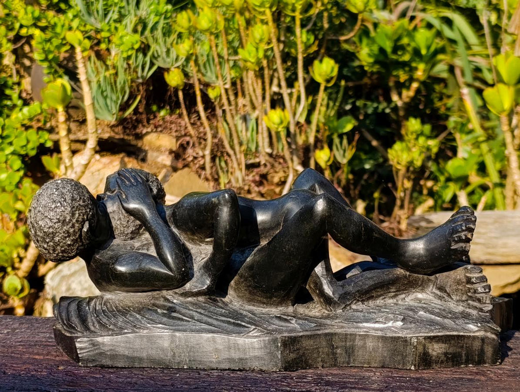 Hand Made Erotic Zimbabwean Wonderstone Copulating Couple Carving x 1 From Zimbabwe