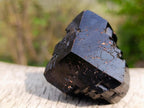 Natural Shiny Black Schorl Mercedes Star Terminated Crystal x 1 From Erongo, Namibia