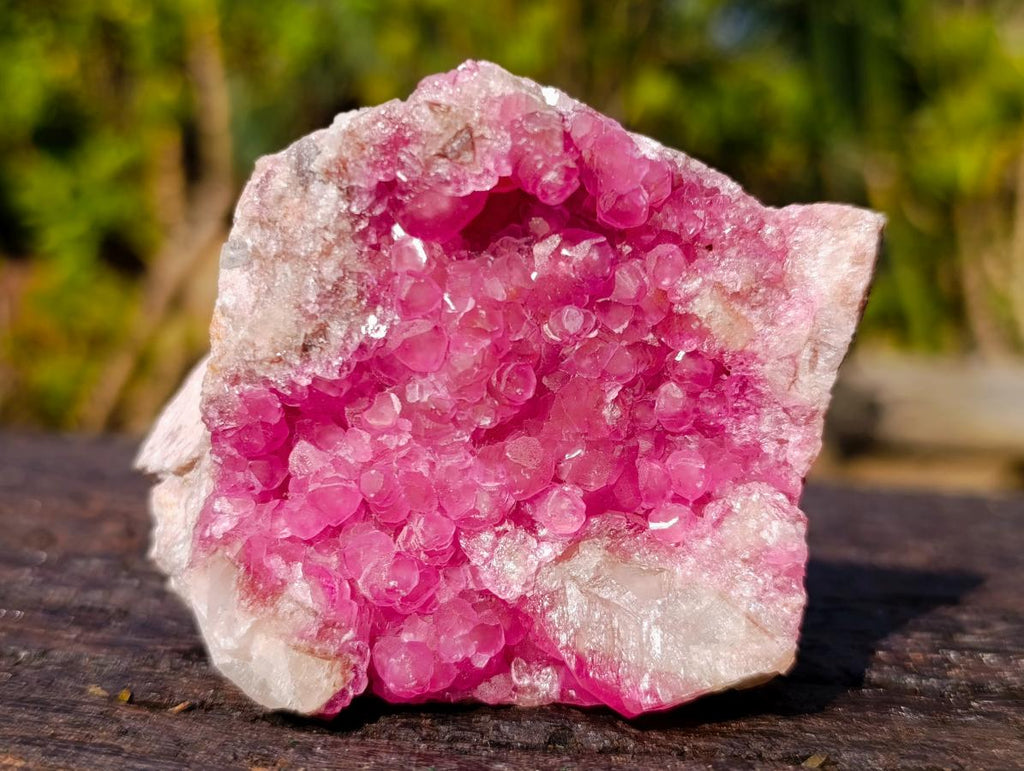 Natural Hot Pink Gemmy Spherocobaltite Specimen x 1 From Mashamba West Mine, Congo