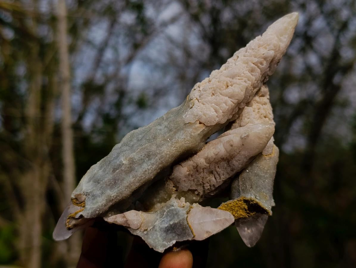 Natural Multi Double Terminated Lesotho Mountain Spearhead Calcite x 1 From Albert's Mountain, Lesotho