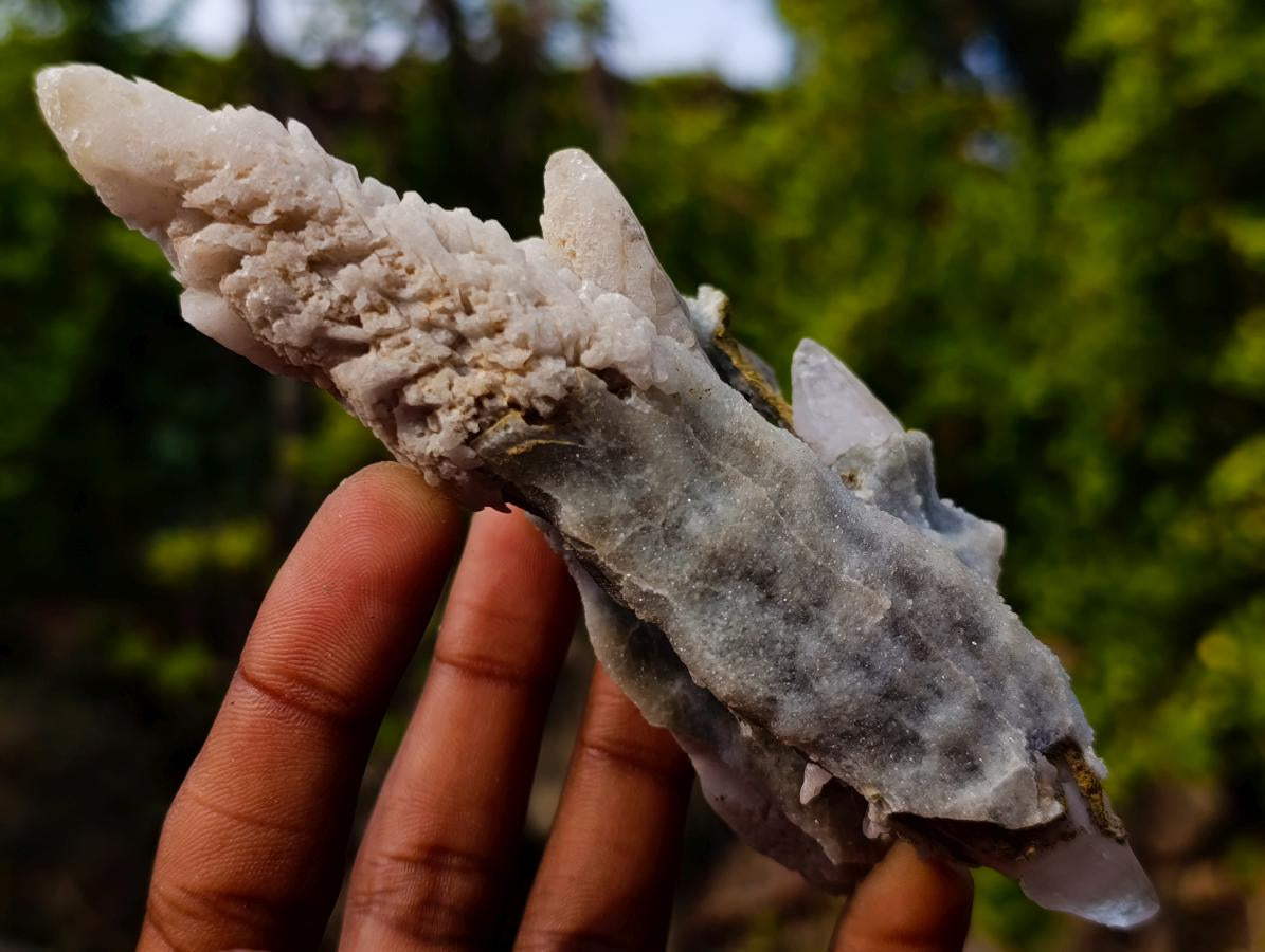 Natural Multi Double Terminated Lesotho Mountain Spearhead Calcite x 1 From Albert's Mountain, Lesotho
