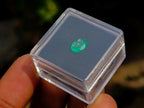 Polished 0.76 Carat 8 mm Oval Sandawana Faceted Emerald Stone x 1 From Sandawana, Zimbabwe