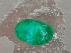 Polished 0.76 Carat 8 mm Oval Sandawana Faceted Emerald Stone x 1 From Sandawana, Zimbabwe