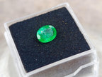 Polished 0.76 Carat 8 mm Oval Sandawana Faceted Emerald Stone x 1 From Sandawana, Zimbabwe