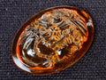 Hand Made Carved Princess Fossil Amber Vintage Cameo Jewellery Piece x 1 From Poland
