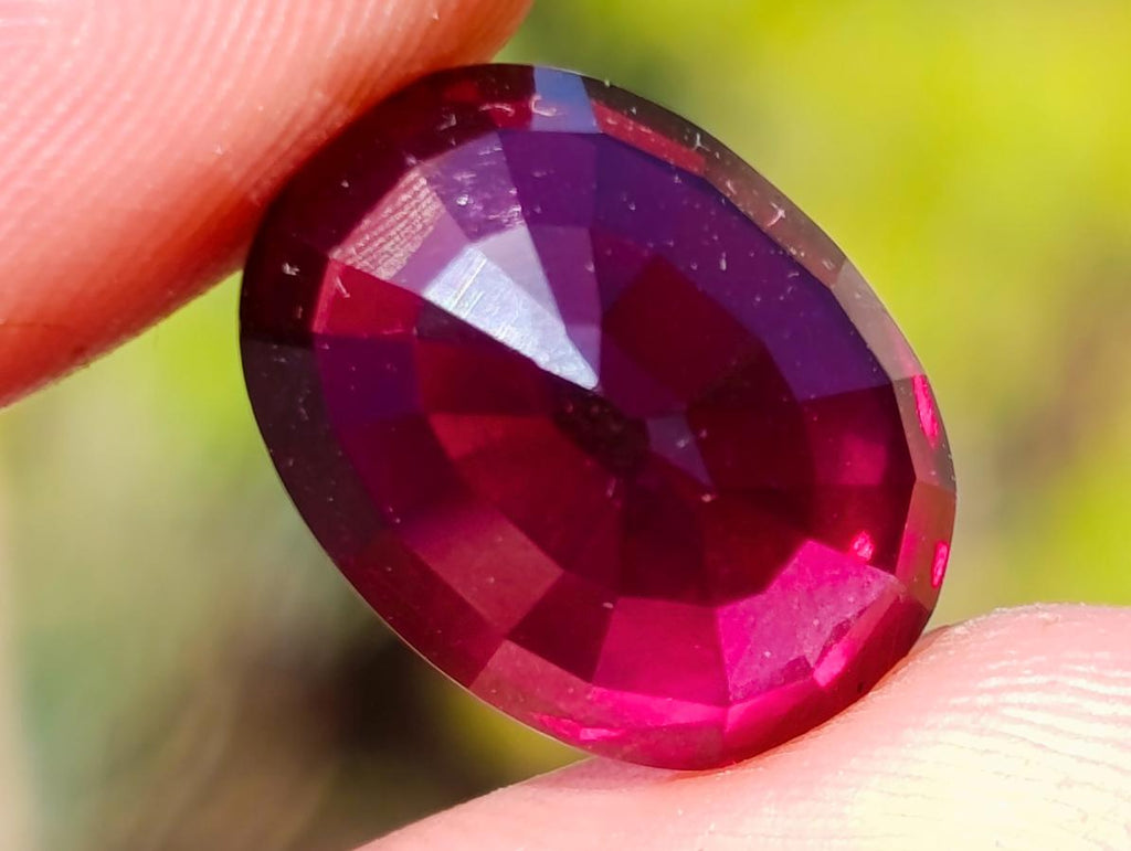 Polished 14.5 Carat Rhodolite Garnet Faceted Stone x 1 From Tanga, Tanzania