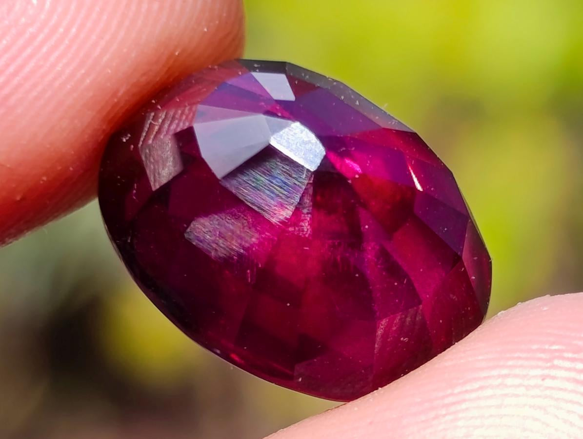 Polished 14.5 Carat Rhodolite Garnet Faceted Stone x 1 From Tanga, Tanzania