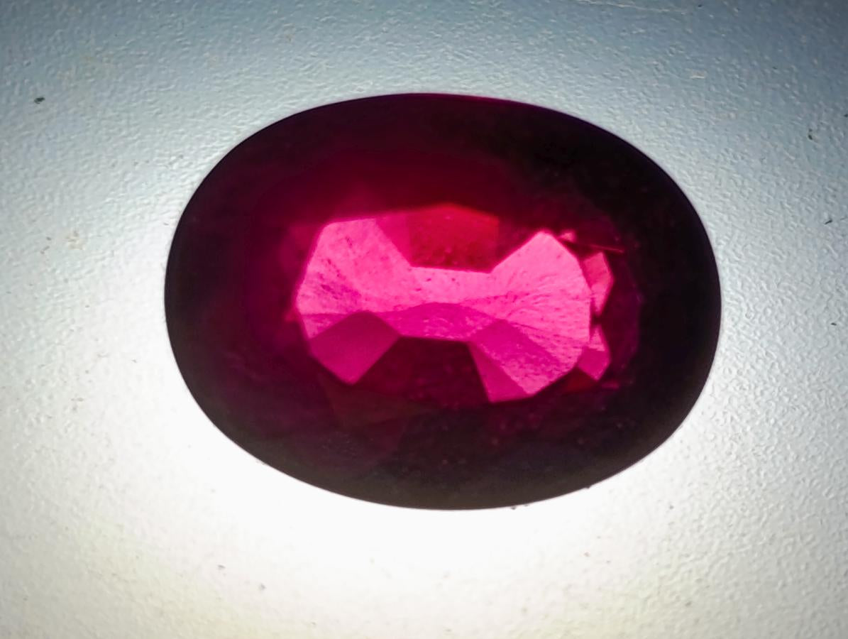 Polished 14.5 Carat Rhodolite Garnet Faceted Stone x 1 From Tanga, Tanzania