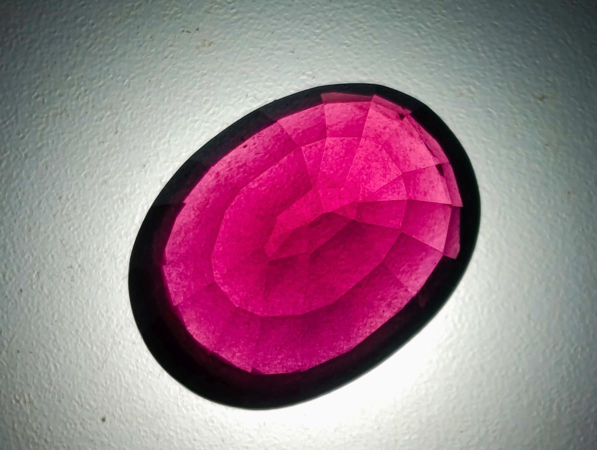 Polished 14.5 Carat Rhodolite Garnet Faceted Stone x 1 From Tanga, Tanzania