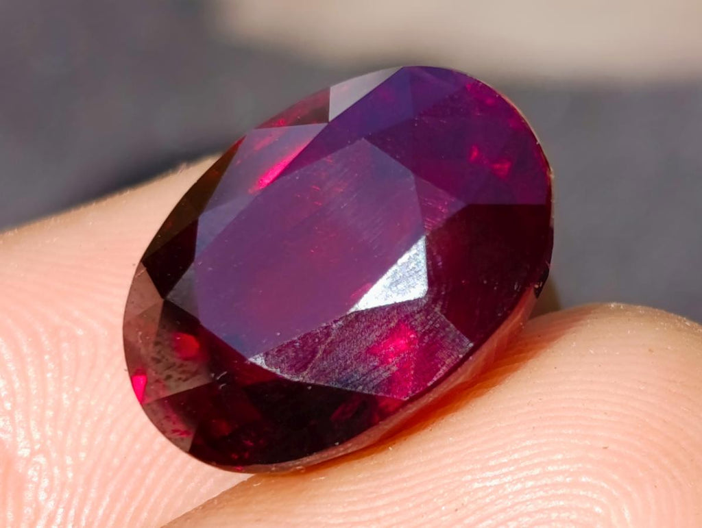Polished 14.5 Carat Rhodolite Garnet Faceted Stone x 1 From Tanga, Tanzania