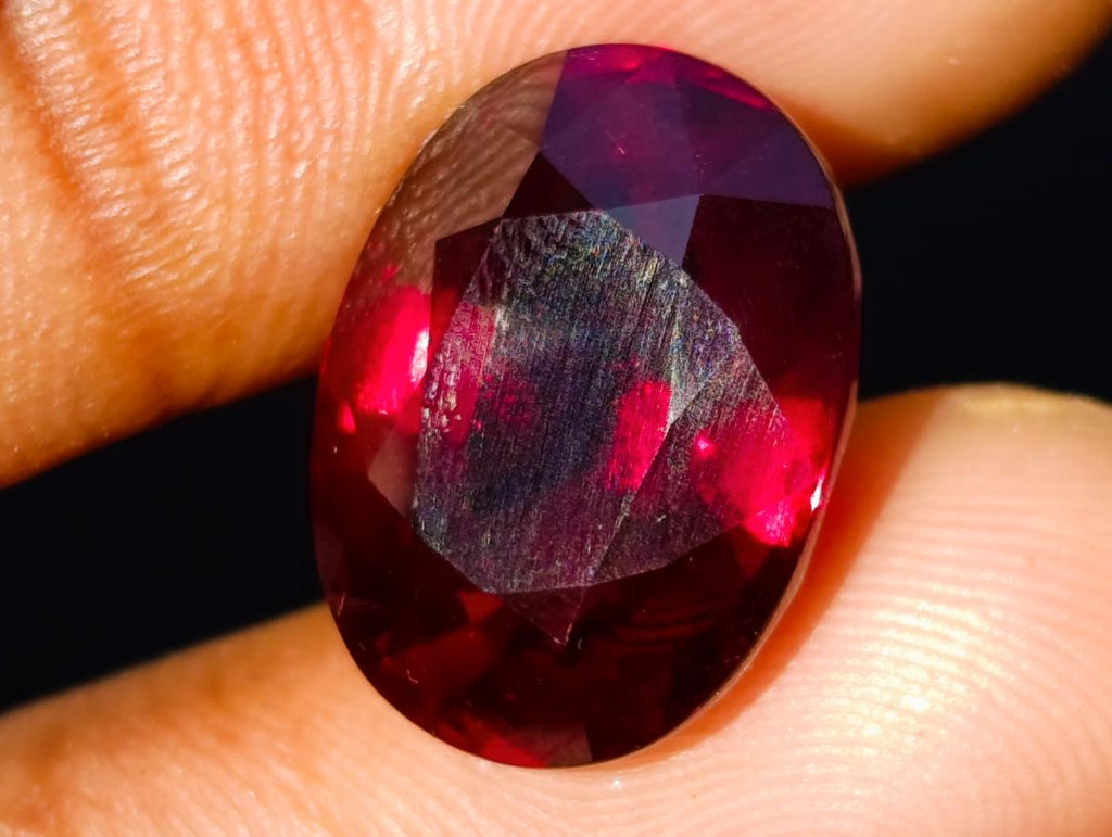Polished 14.5 Carat Rhodolite Garnet Faceted Stone x 1 From Tanga, Tanzania